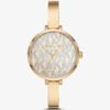 MICHAEL KORS NAIA GOLD-TONE LOGO WATCH