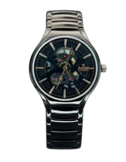 RADO TRUE ROUND AUTOMATIC OPEN HEART - FULL BLACK