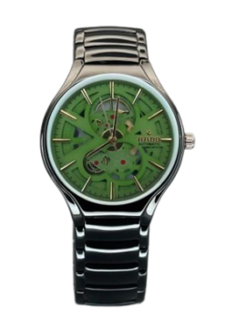 RADO TRUE ROUND AUTOMATIC OPEN HEART - BLACK GREEN