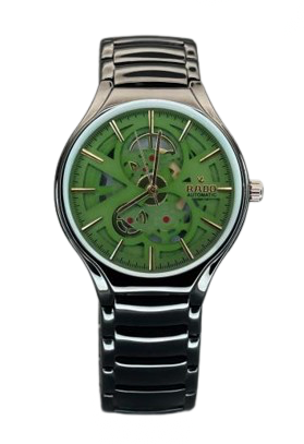 RADO TRUE ROUND AUTOMATIC OPEN HEART - BLACK GREEN